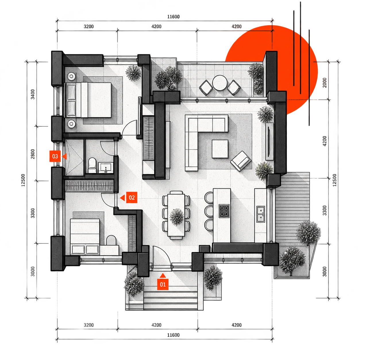 Architectural Floorplan Spec 1