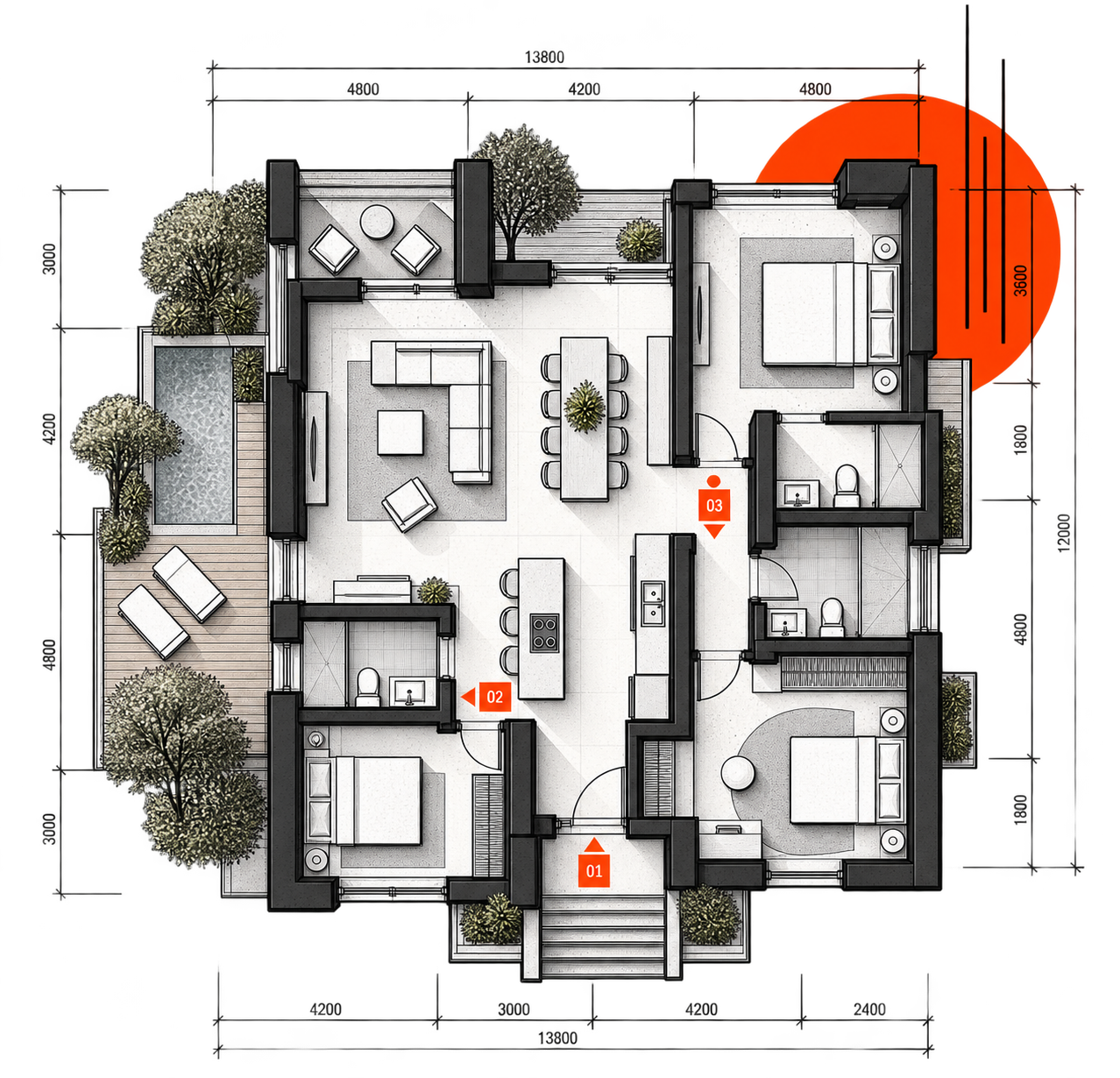 Architectural Floorplan Spec 4